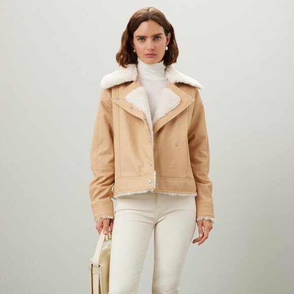 Oversized Shearling Jacket - Picture 2 of 5